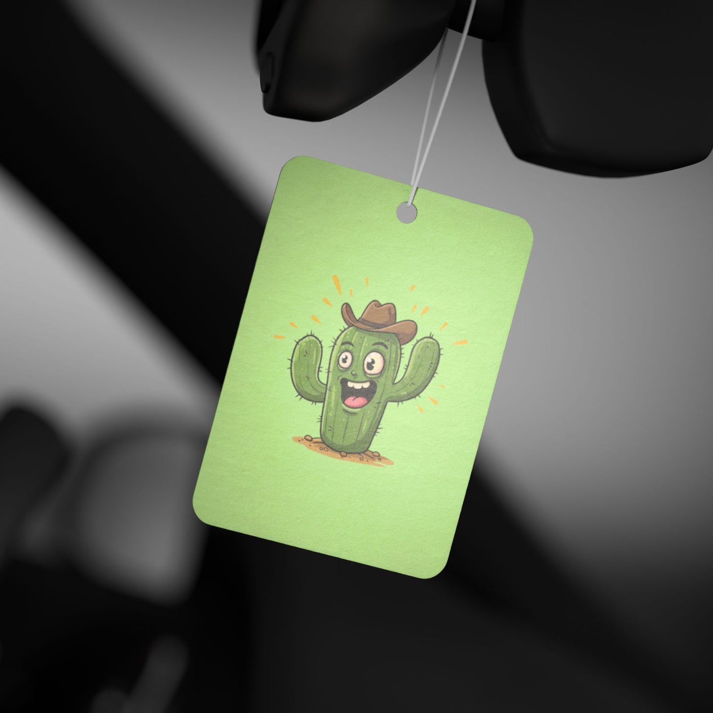 Cactus Cowboy Car Air Freshener -  Power Car Freshener: Fresh Scent, Long-Lasting Fragrance, Funny Design
