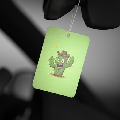 Cactus Cowboy Car Air Freshener -  Power Car Freshener: Fresh Scent, Long-Lasting Fragrance, Funny Design