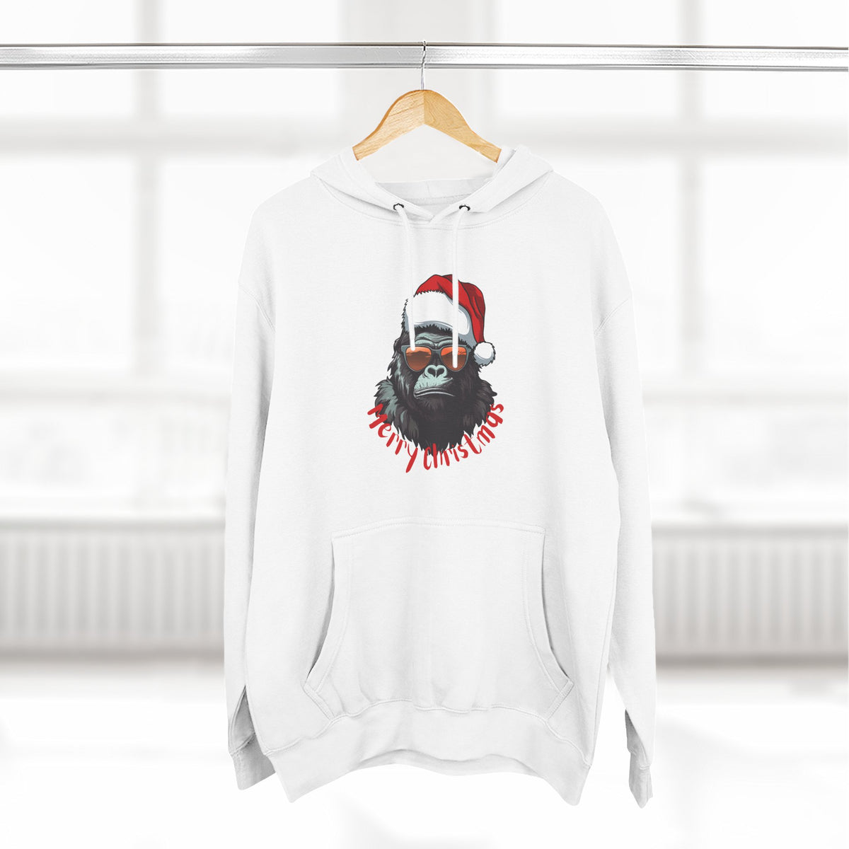 Three-Panel Fleece Hoodie - gorilla sunglasses
