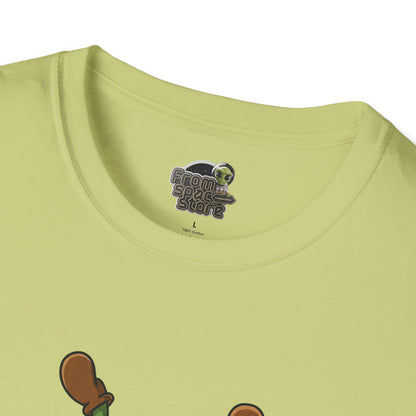 Shocked Cactus T-Shirt: Funky Upside-Down Cactus Tee | Organic Cotton Unisex Graphic Shirt