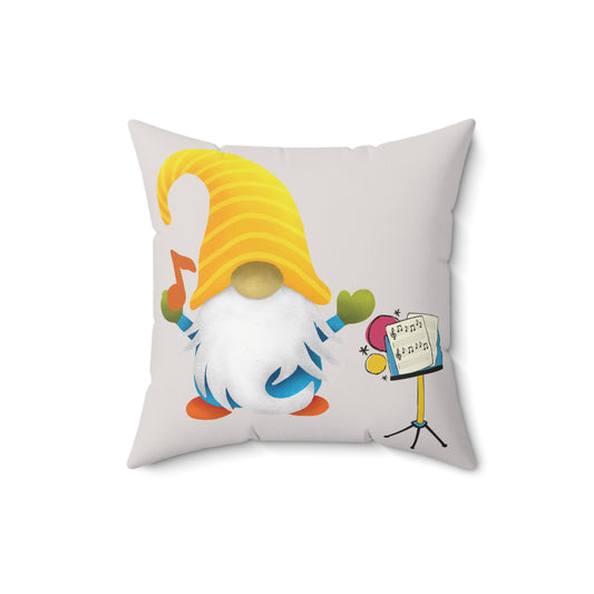 Starry Symphony – Music Stand Gnome Throw Pillow