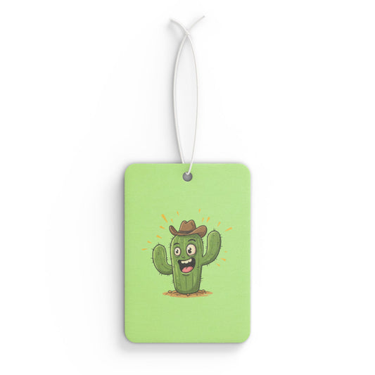 Cactus Cowboy Car Air Freshener -  Power Car Freshener: Fresh Scent, Long-Lasting Fragrance, Funny Design