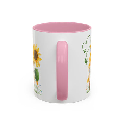 Mystical Gnome & Sunny Sunflower Mug - Your Garden's Secret Charm | Ceramic Coffee & Tea Cup (11oz/15oz)