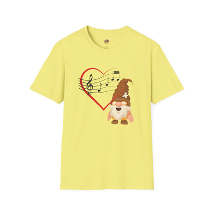 Heart of Music Gnome Unisex T-Shirt: Melodies & Magic