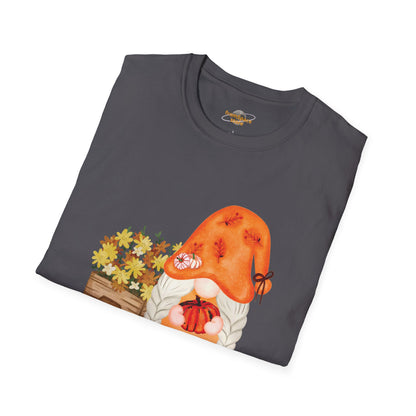 Flower Pot Gnome Unisex T-Shirt: Autumnal Charm & Secret Melodies
