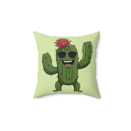 Cactus with sunglasses  throw pillow