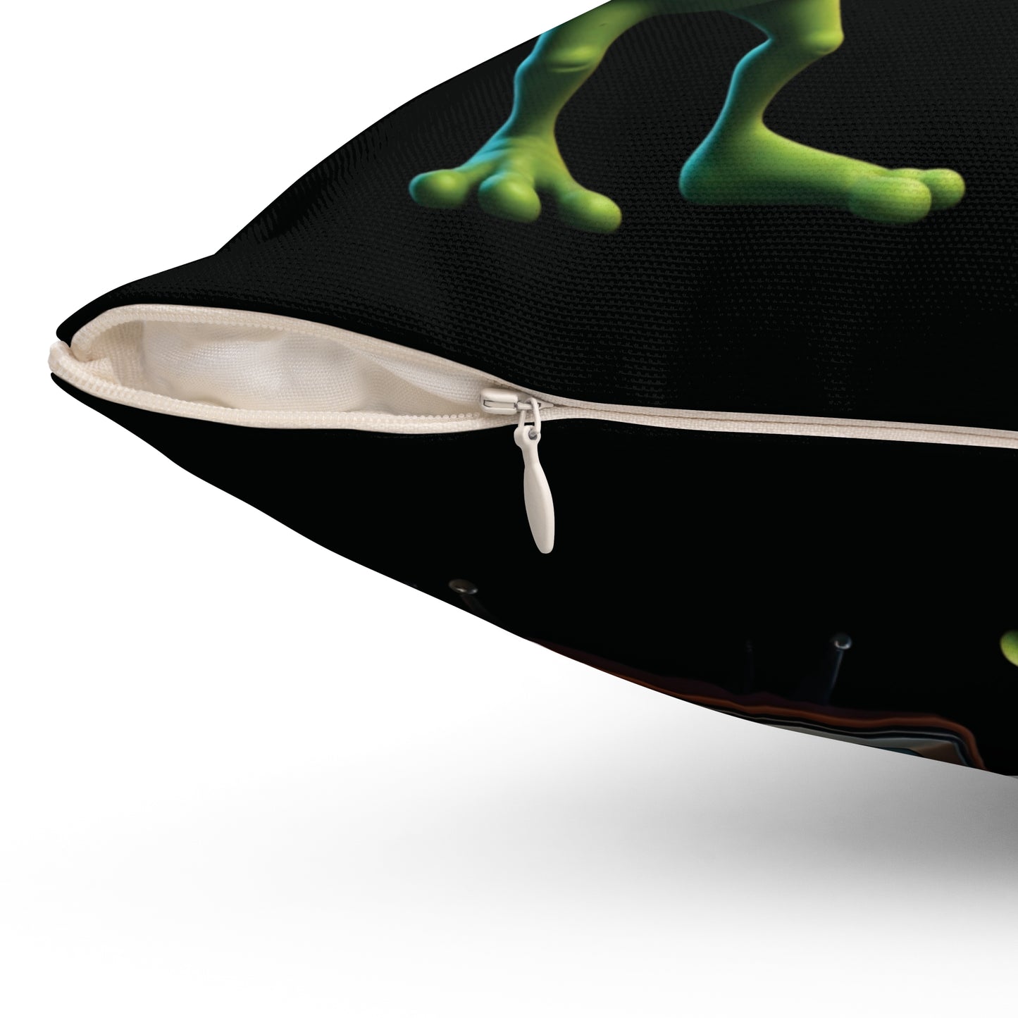 The Roswell Transmission: Vintage TV Alien Pillow