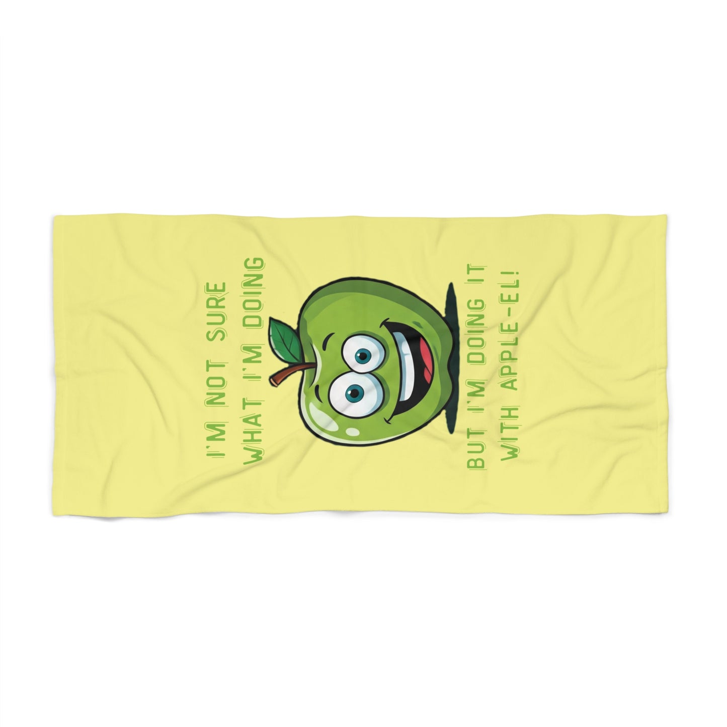 Funny Apple Beach Towel | Eco-Friendly Gym Accessory