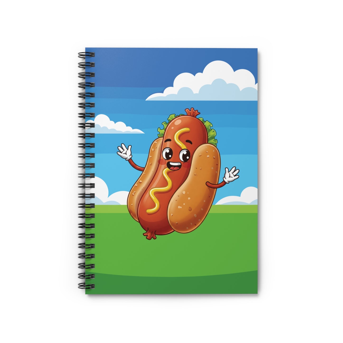 Hotdog Spiral Notebook | Quirky Foodie Journal