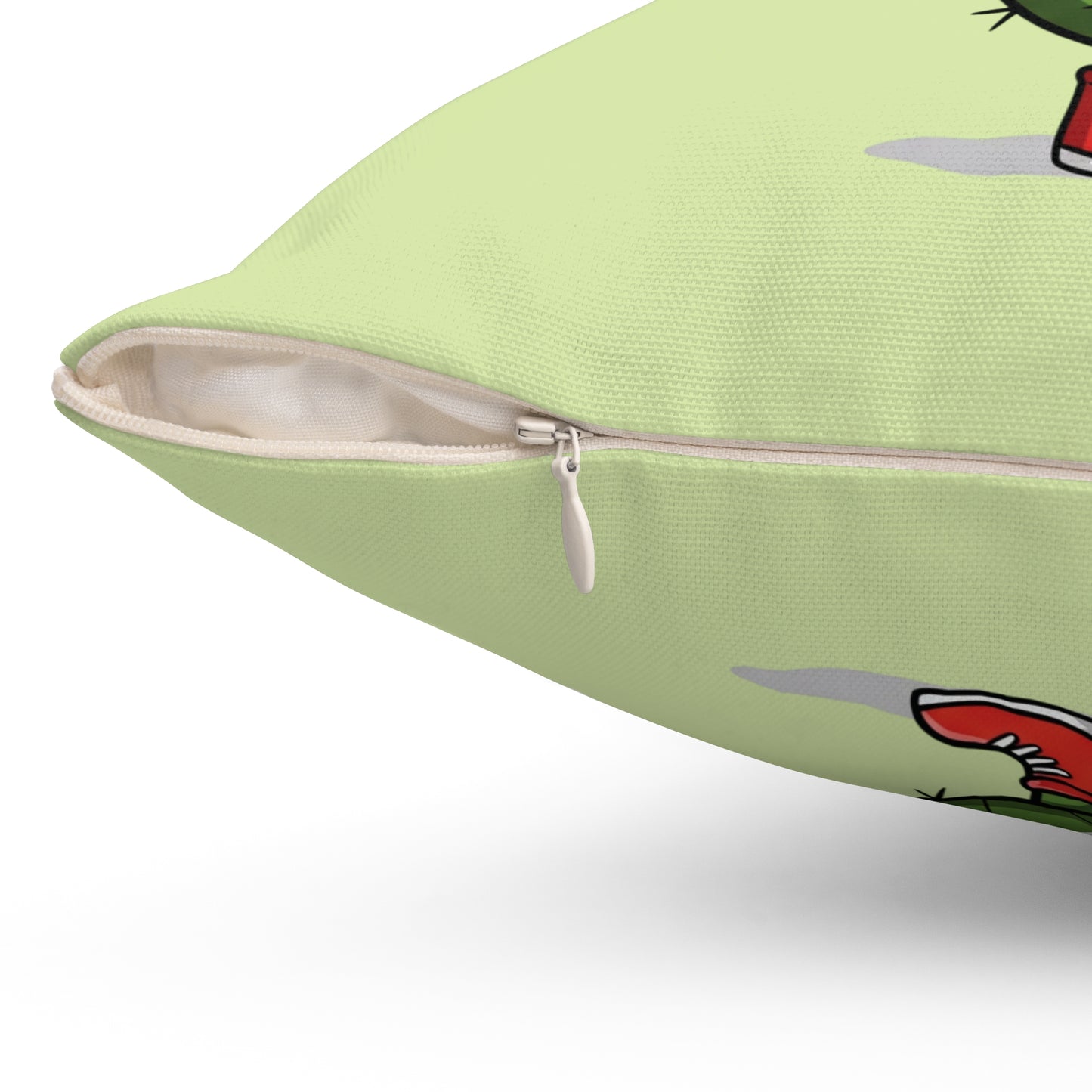 Upside-down on a foot Cactus  throw pillow