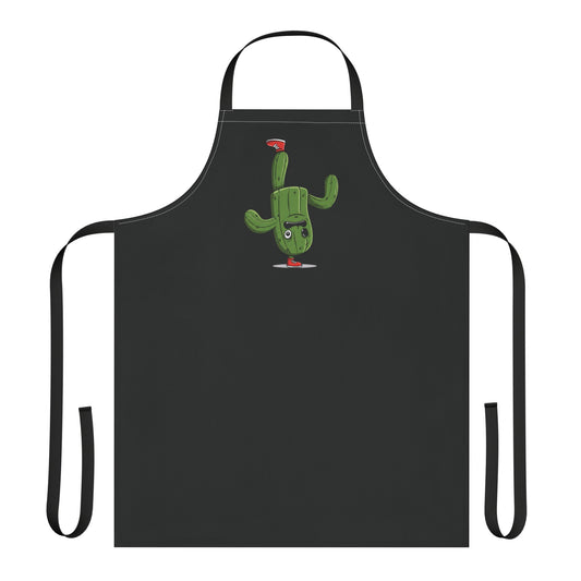 Cactus upside-down on a foot - apron