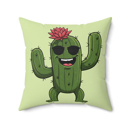 Cactus with sunglasses  throw pillow