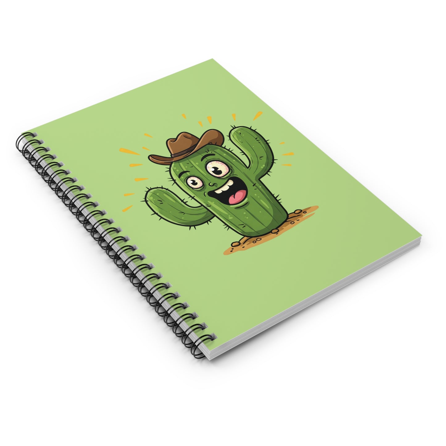 Cowboy Cactus Spiral Notebook | Western Themed Journal & Unique Desert/Rodeo Gift