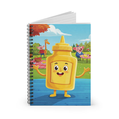 Mayo Spiral Notebook | Quirky Foodie Graphic Journal