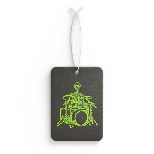 Metal Skeleton Fluo Drums Pllayer Car Air Freshener -  Power Car Freshener: Fresh Scent, Long-Lasting Fragrance, Funny Design