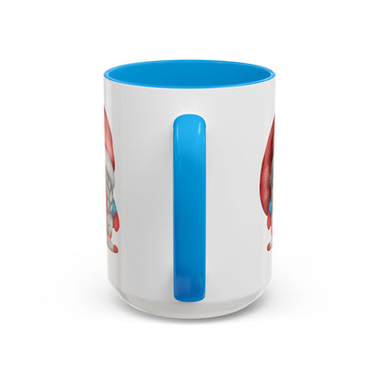 Cheerful Red Gnome with Braids Mug - Sip Your Sweet Melody | Ceramic Coffee & Tea Cup (11oz/15oz)