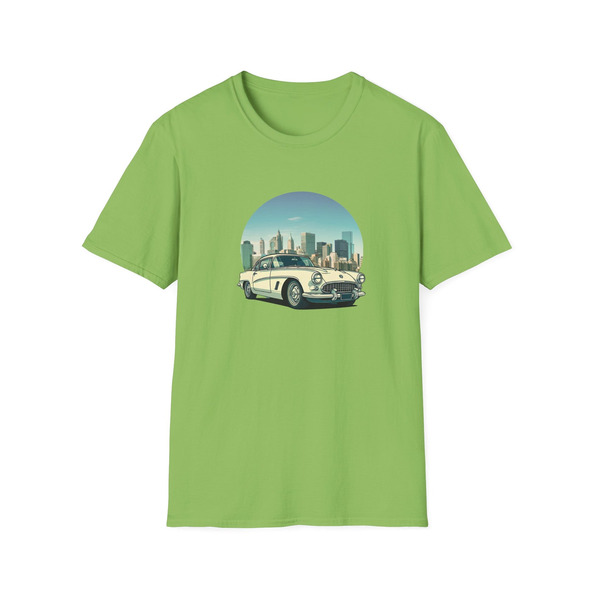 Chevrolet Corvette Unisex T-Shirt - American Legend of the 50s Lime