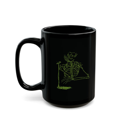 Skeleton Singer Interview Mug | Fluorescent Rock Gift