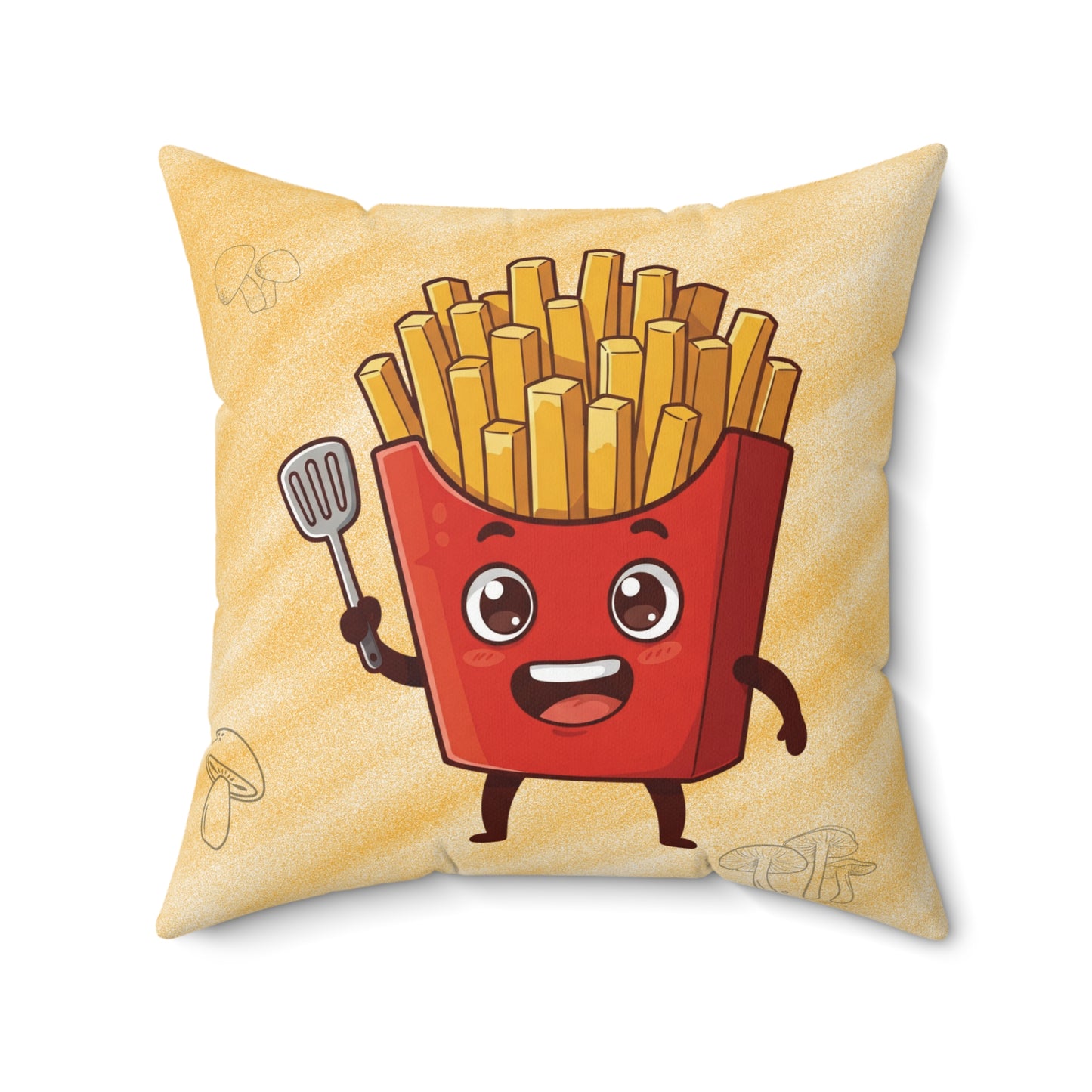 The Spatula Master – Golden French Fries Throw Pillow