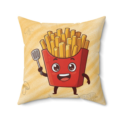 The Spatula Master – Golden French Fries Throw Pillow
