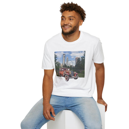 Iconic Ford T Vintage Car Unisex T-shirt S White
