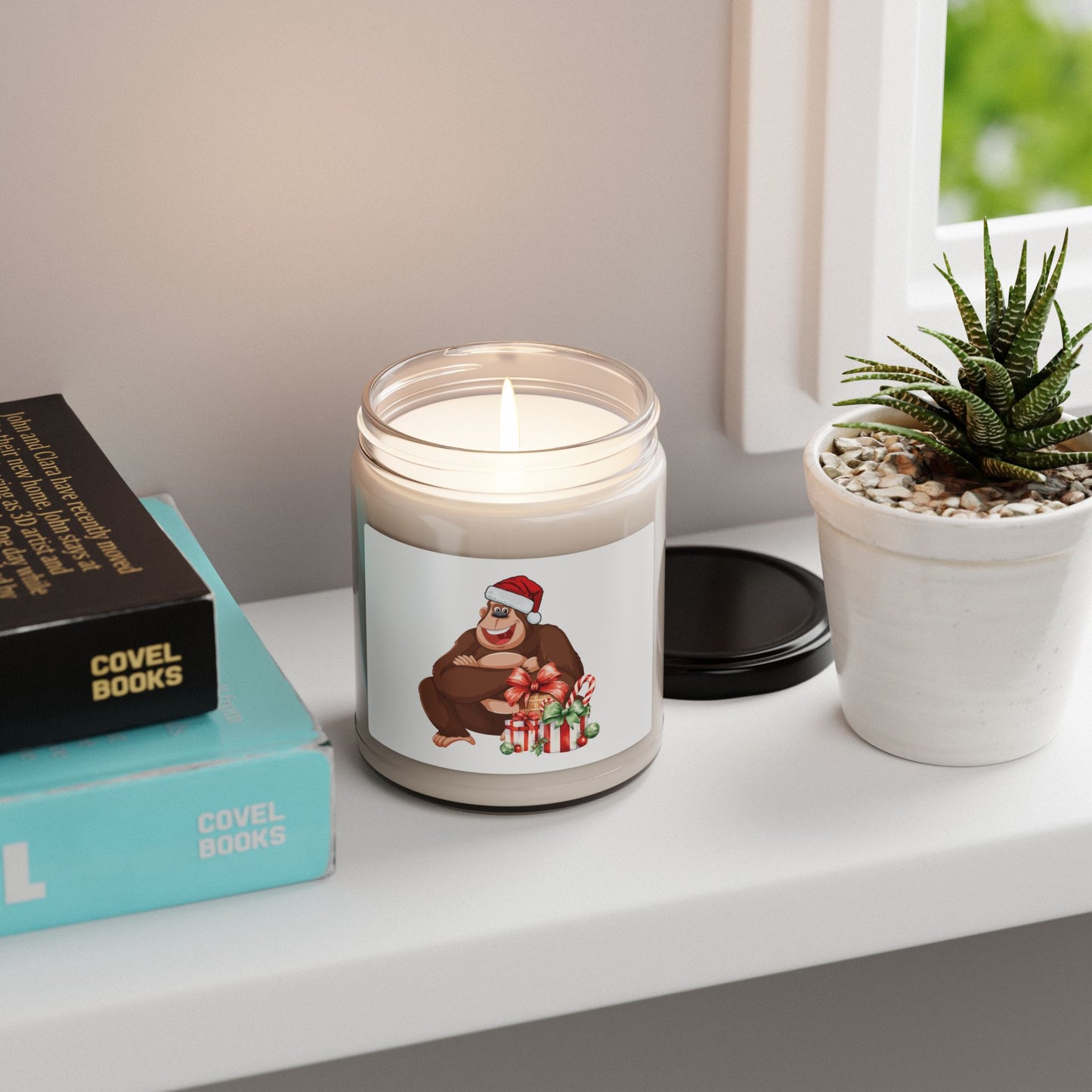 The Ultimate Funny Christmas Gift for Him: Rock & Roll Santa Monkey Scented Candle
