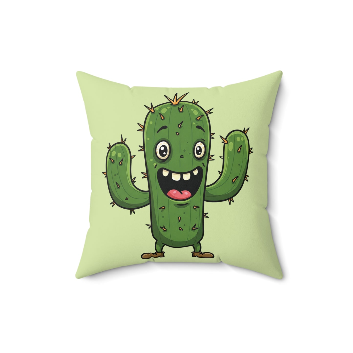 Joyful Cactus throw pillow