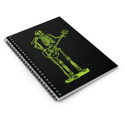 Metal Skeleton Fluo Spiral Notebook - Sing Your Notes!