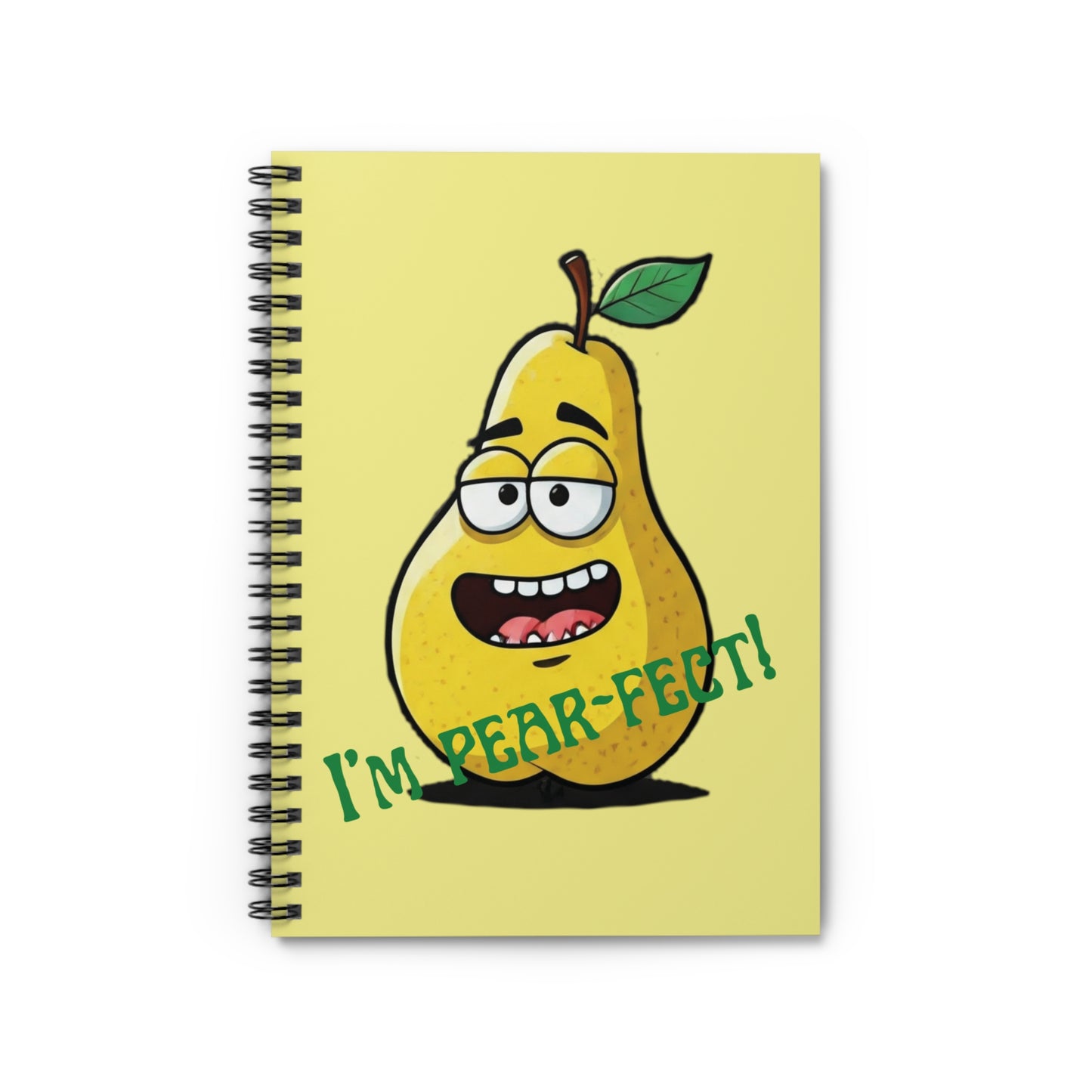 Pear Spiral Notebook: "I'm Pear-Fect!" - Positivity Journal