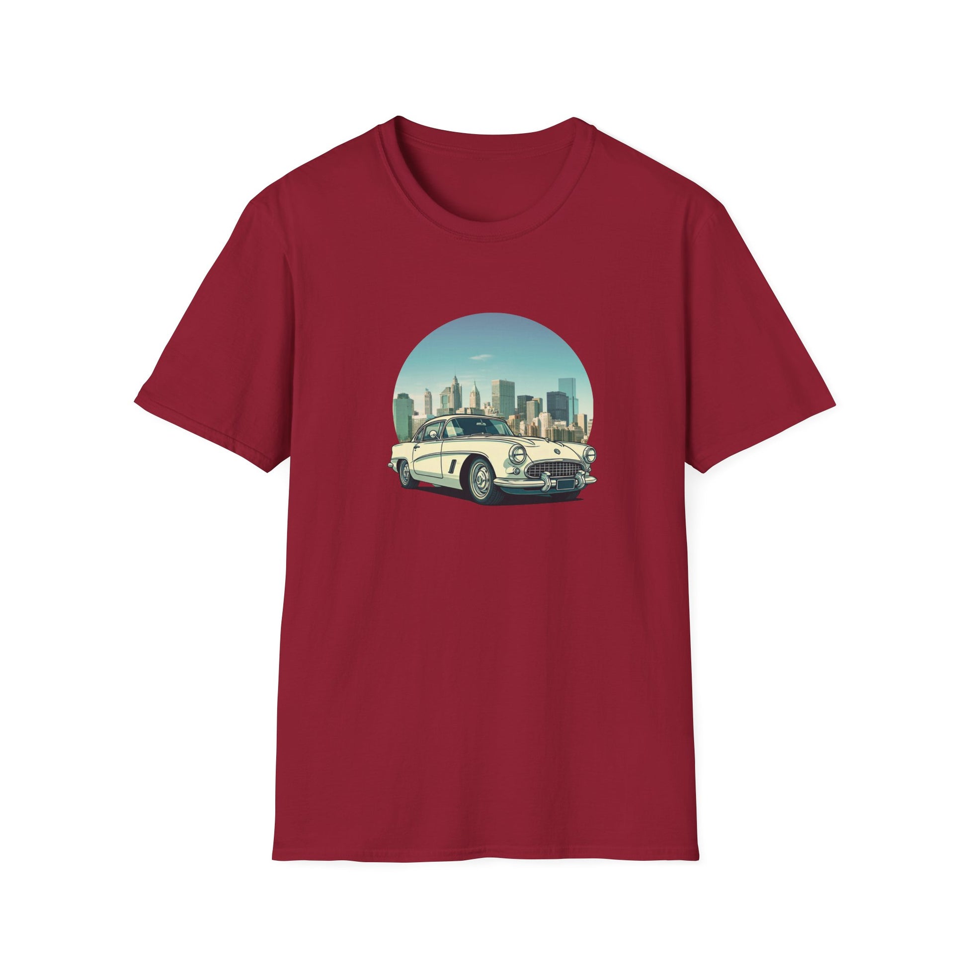 Chevrolet Corvette Unisex T-Shirt - American Legend of the 50s Cardinal Red