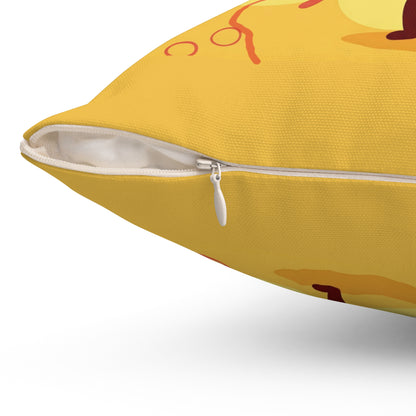 The Crimson Splash – Happy Ketchup Throw Pillow