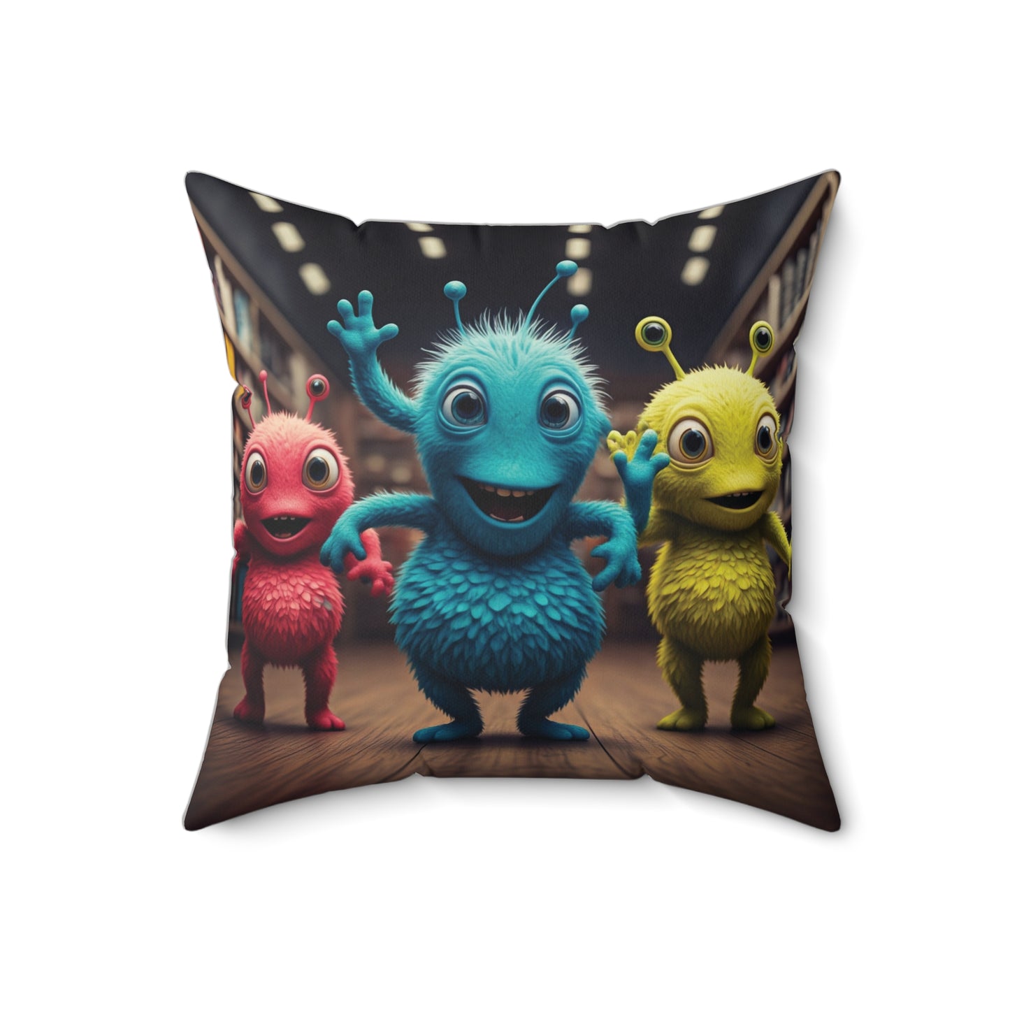 The Vegas Strip Strutter: Alien Dancer Decorative Pillow