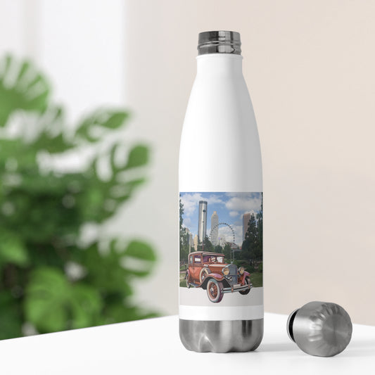 Ford Atlanta Skyliner Vintage Water Bottle - Stainless Steel with Color Handle & Interior 20oz