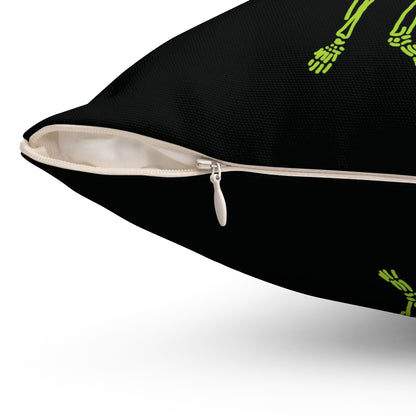 Midnight Jazz: Fluo Saxophone Skeleton Pillow