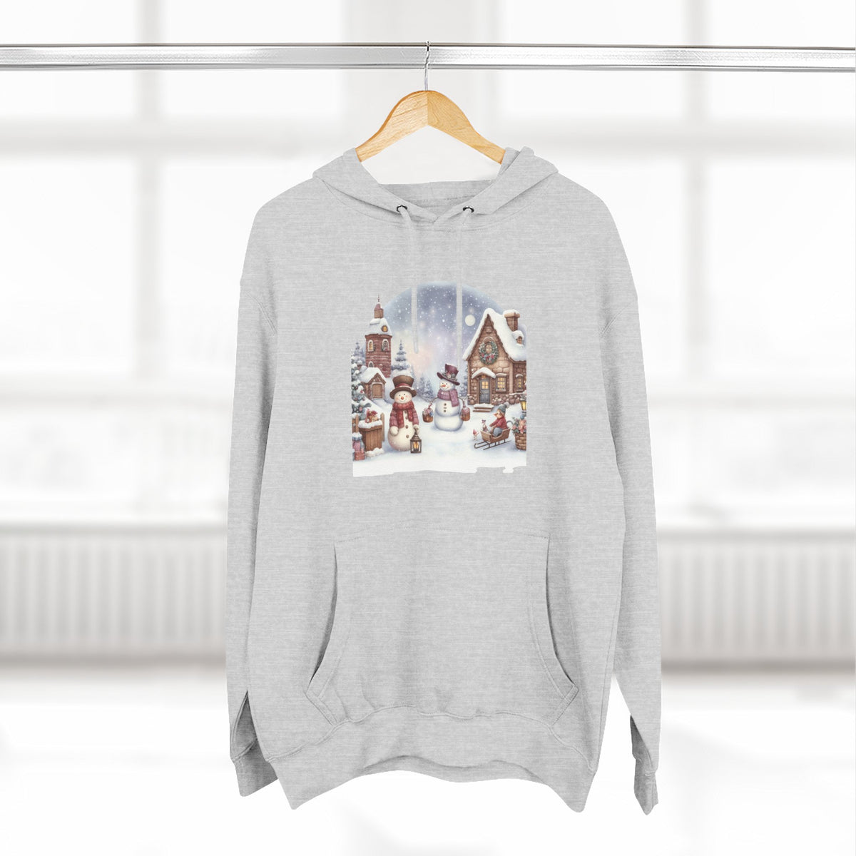 Copy of Copy of Copy of Three-Panel Fleece Hoodie - happy holiday gorilla