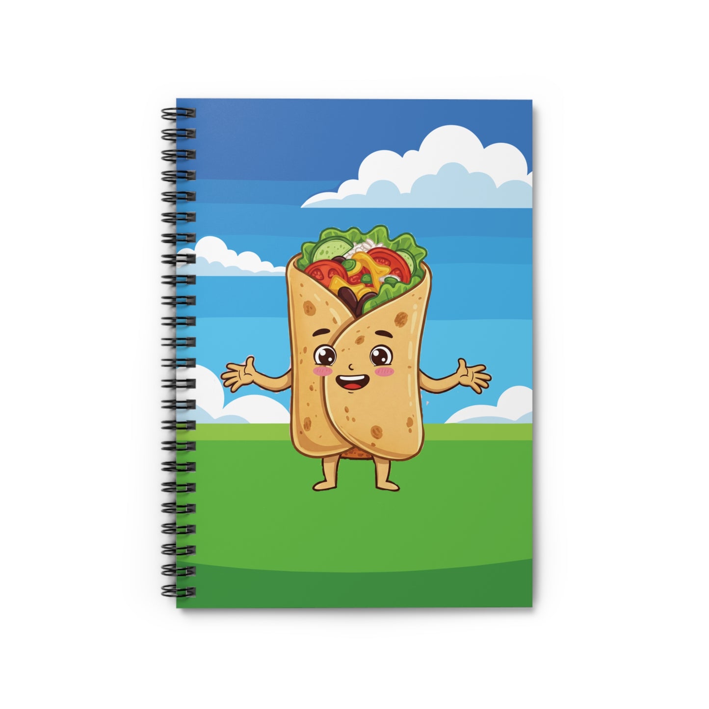 Burrito Spiral Notebook: "Meloncholy? More like Melon-holy!"