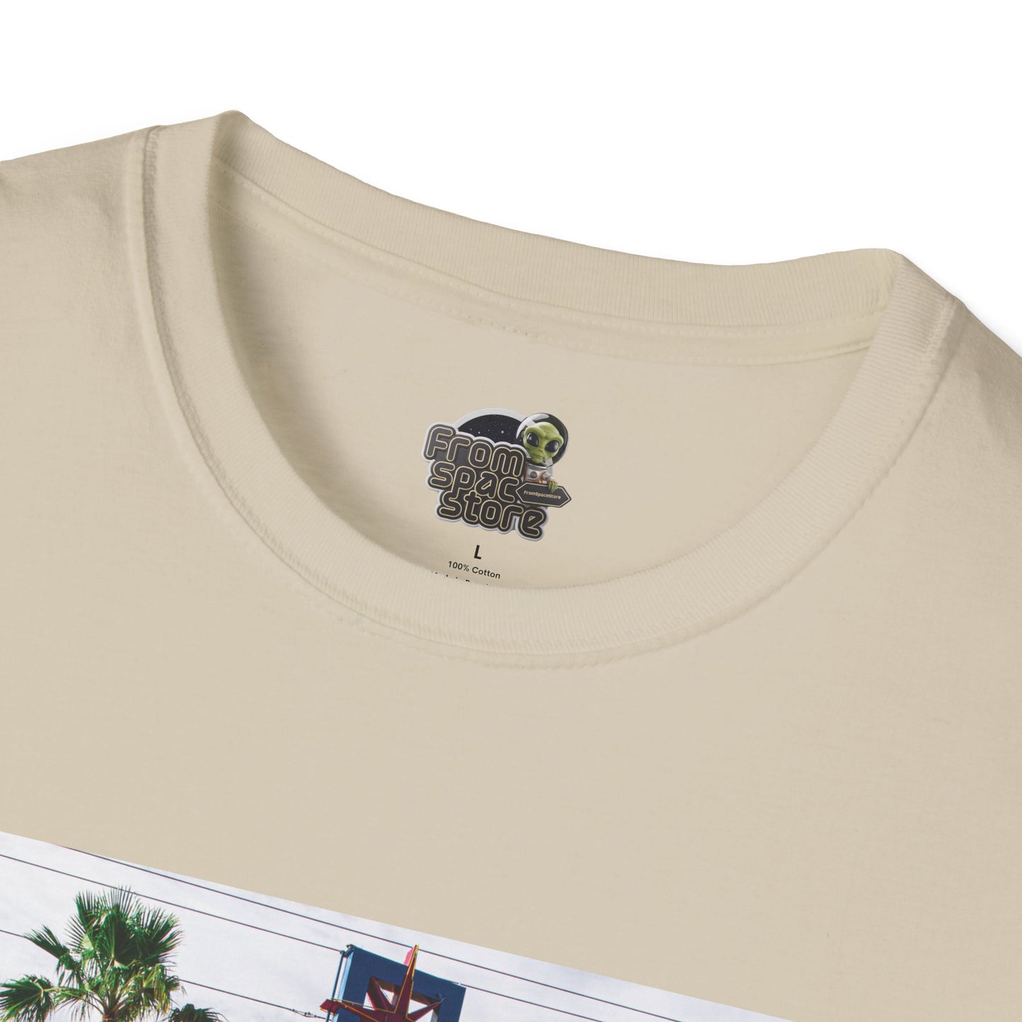 Vegas Cruiser T-Shirt: Retro Las Vegas Sign & Classic Red Car | Vintage Road Trip Tee