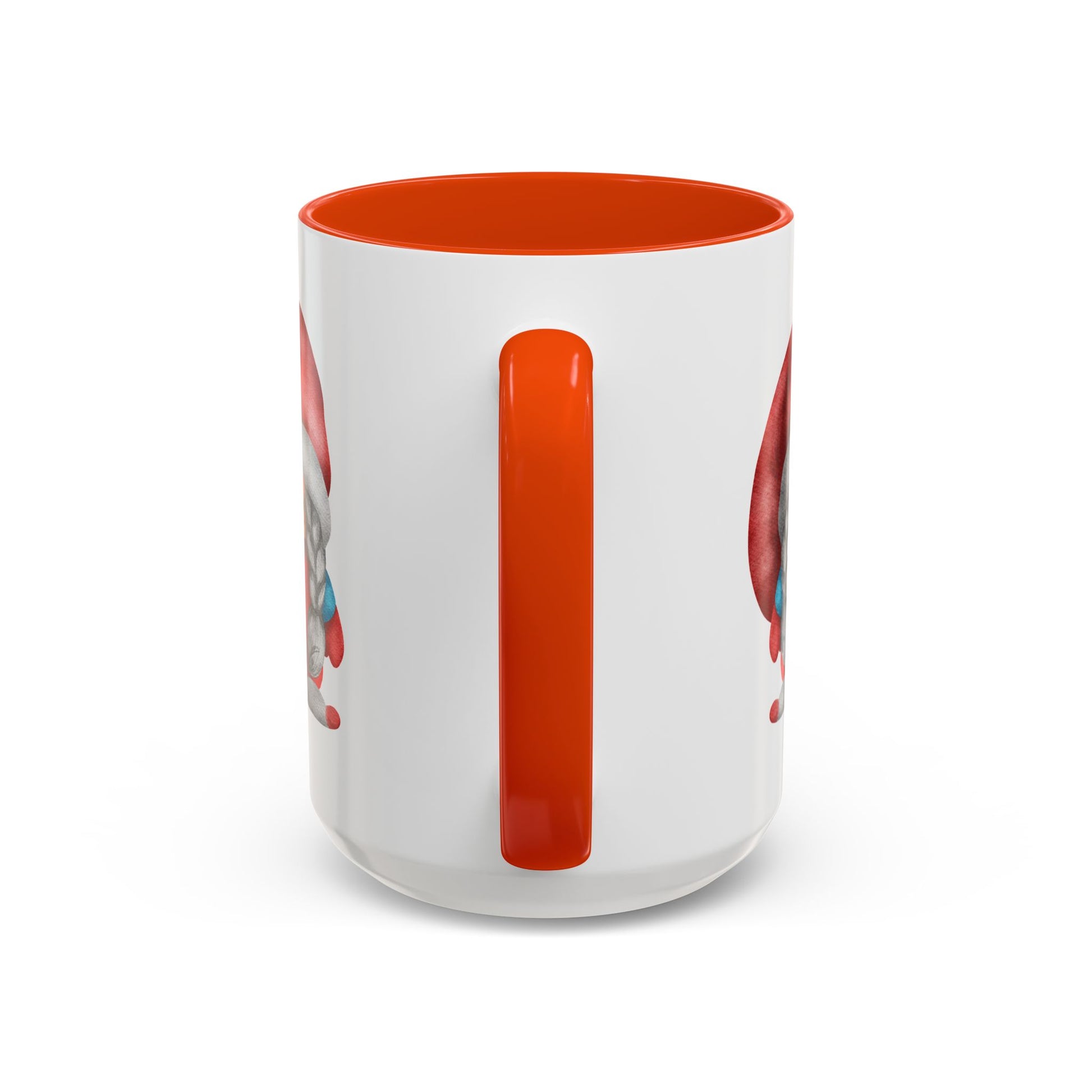 Cheerful Red Gnome with Braids Mug - Sip Your Sweet Melody | Ceramic Coffee & Tea Cup (11oz/15oz)