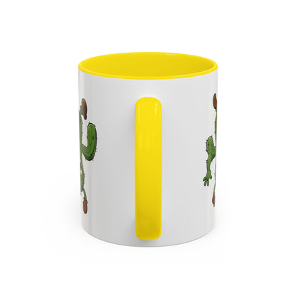 Cactus Mania Shocked Cactus Mug - Upside Down Fun Ceramic Cup