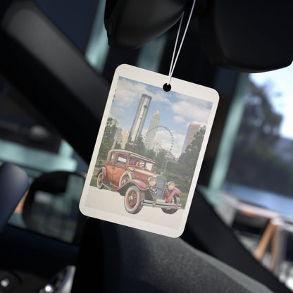 1930s Atlanta Vintage Car Air Freshener | Art Deco Sedan