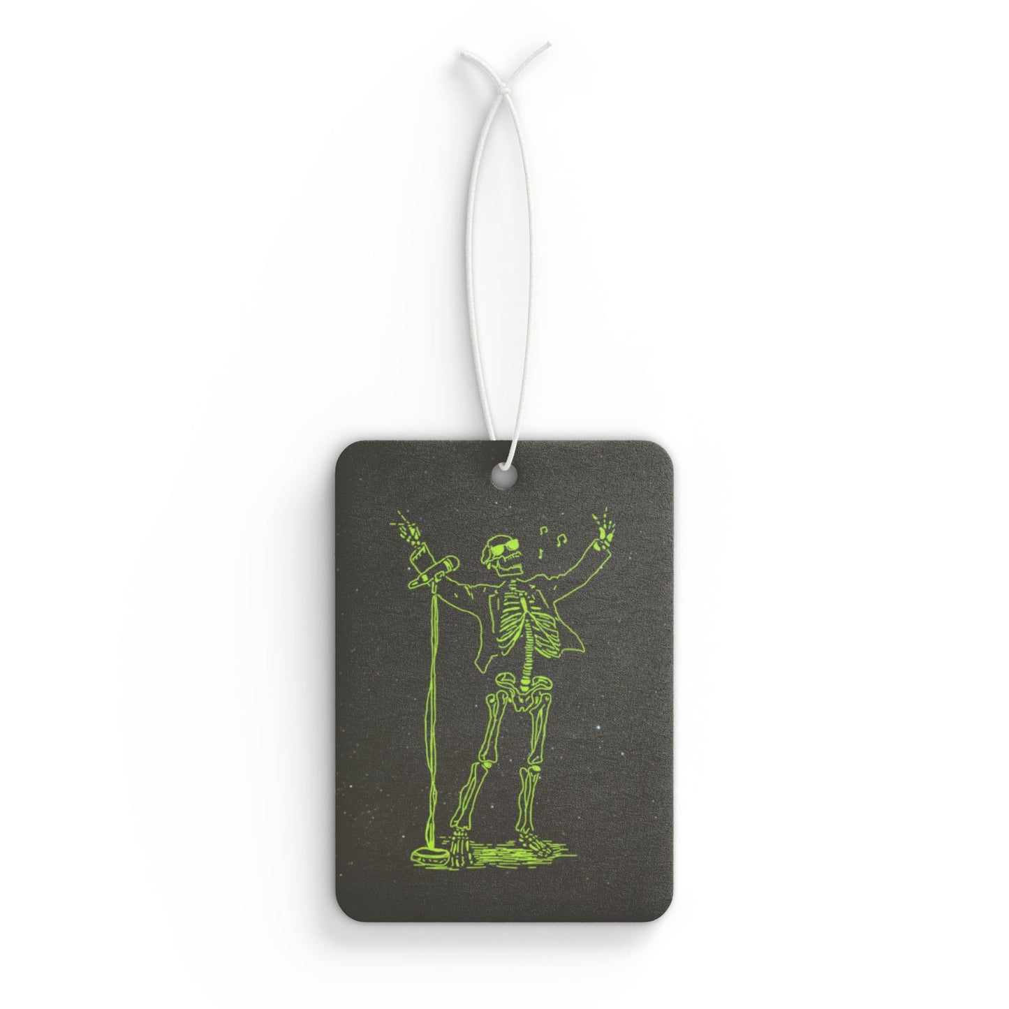 Metal Skeleton Fluo Singer Car Air Freshener -  Power Car Freshener: Fresh Scent, Long-Lasting Fragrance, Funny Design
