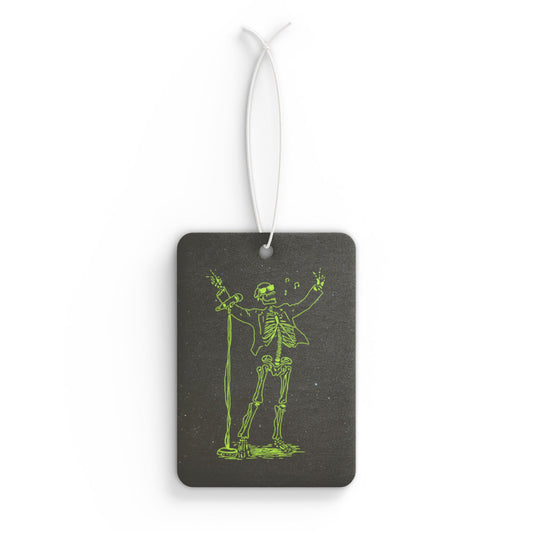 Metal Skeleton Fluo Singer Car Air Freshener -  Power Car Freshener: Fresh Scent, Long-Lasting Fragrance, Funny Design