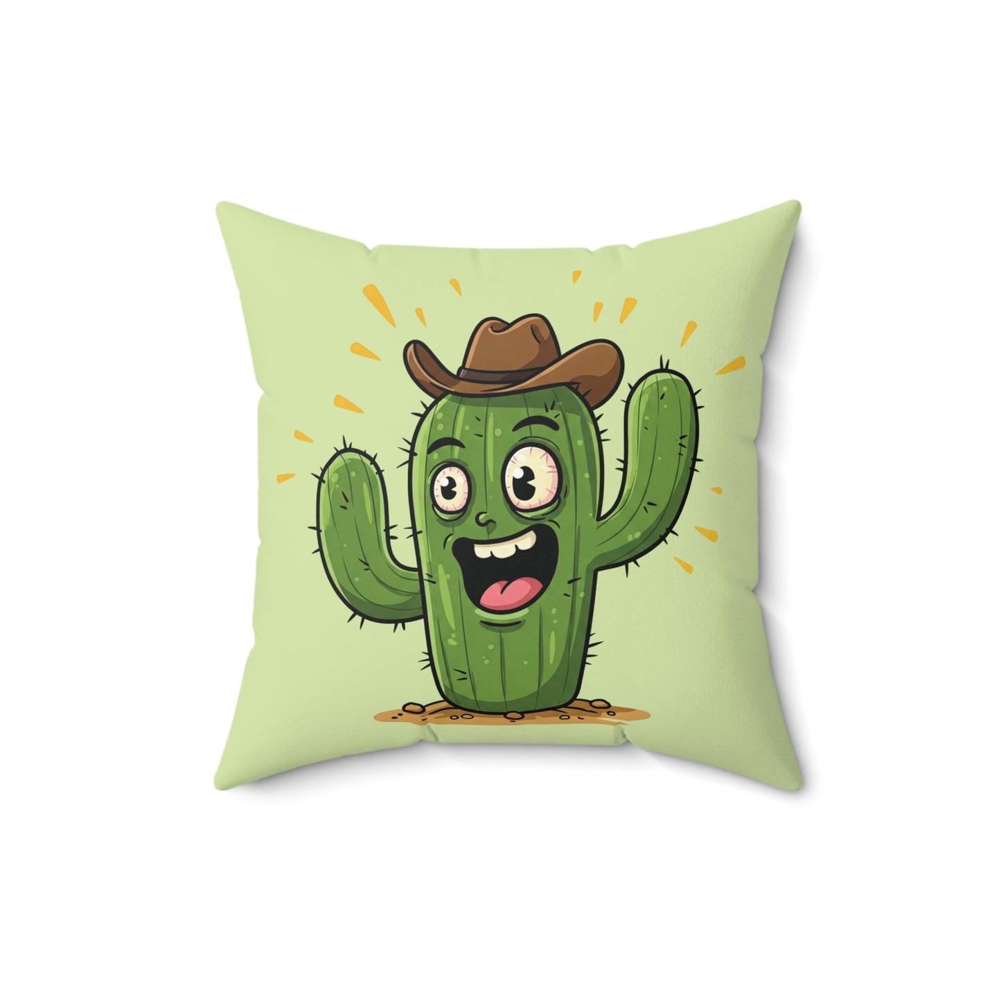 Cowboy Cactus throw pillow