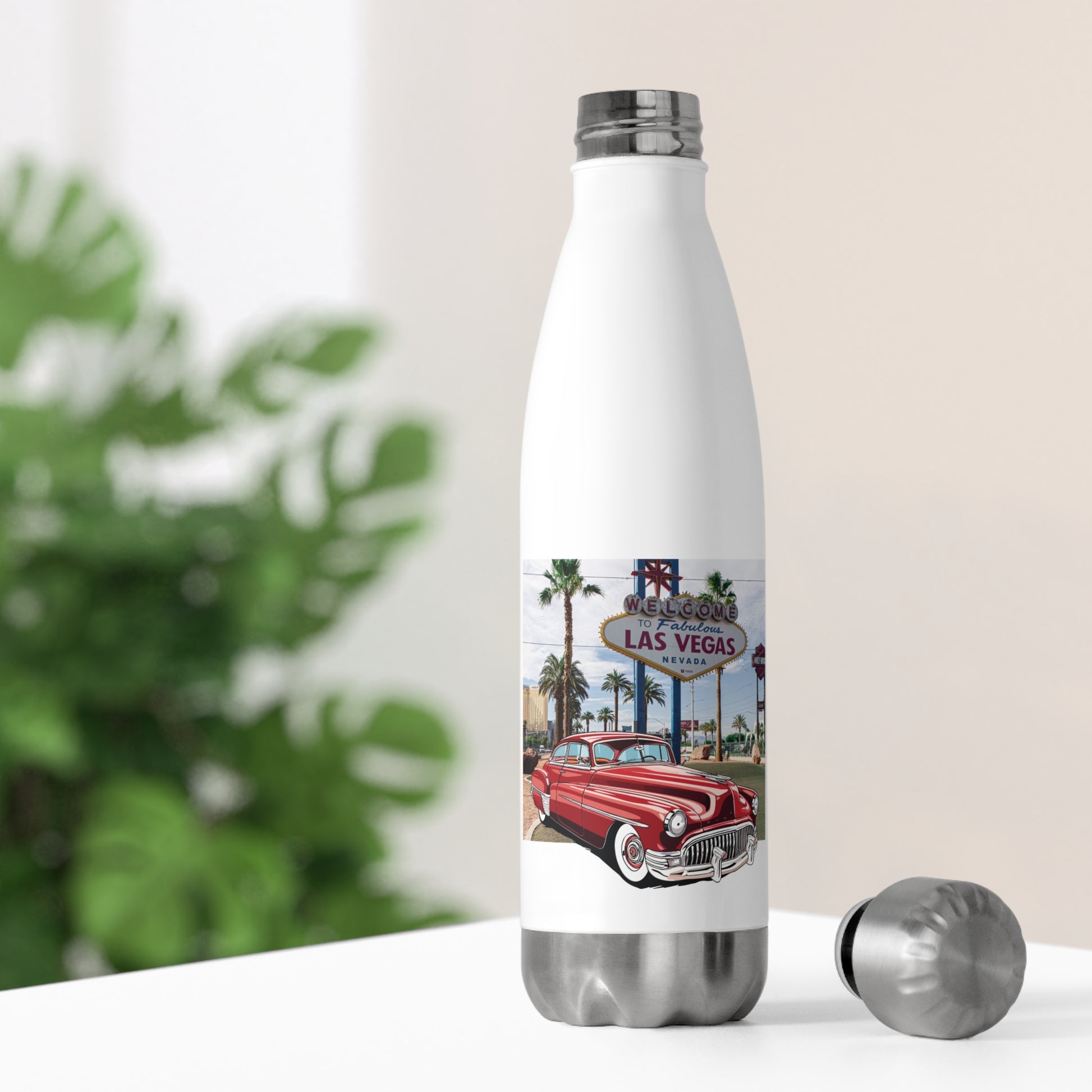Buick 1950s Vintage Car Insulated Water Bottle - Eco-Friendly Stainless Steel for Retro Lovers 20oz