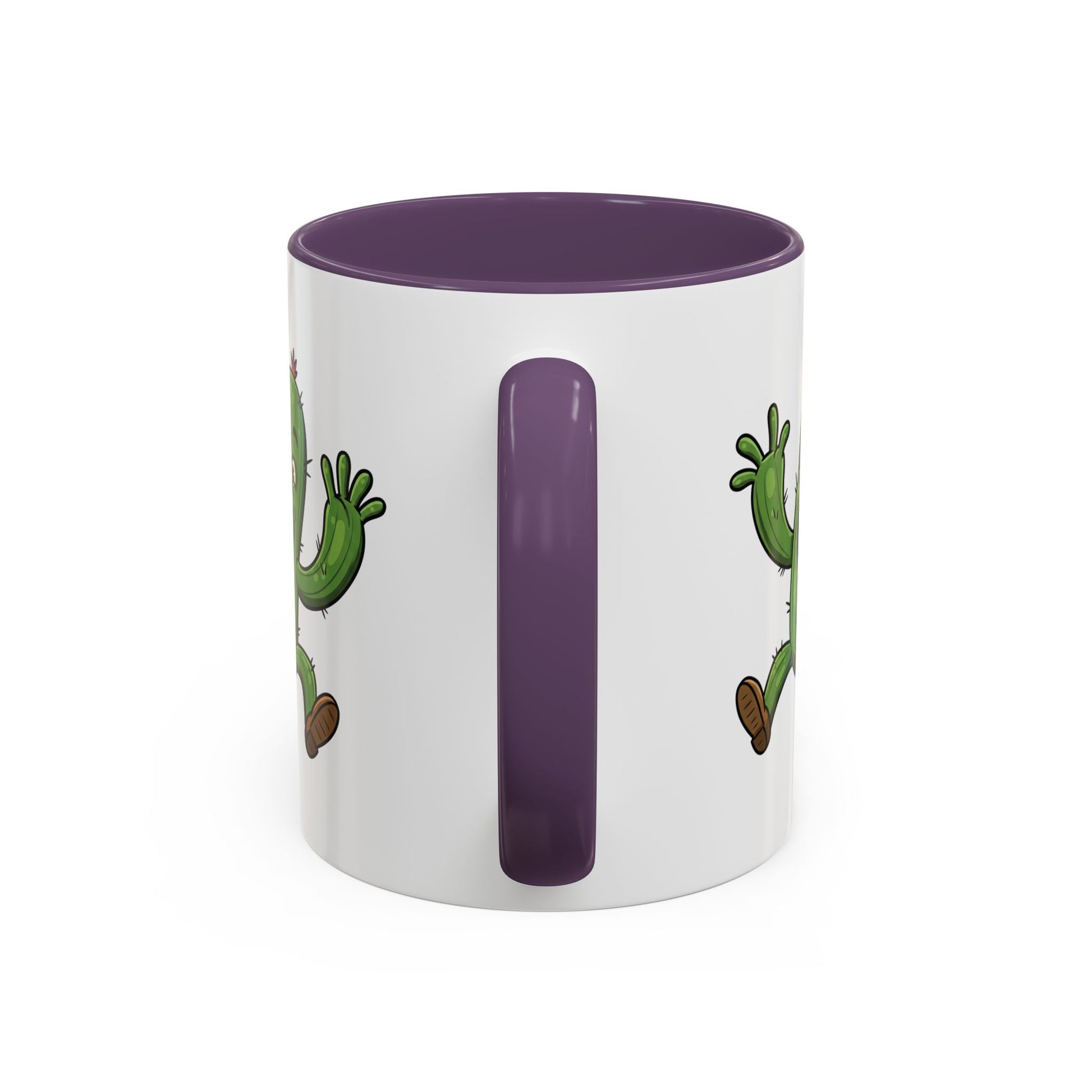 Cactus Mania Happy Jumping Cactus Mug - Cheerful Ceramic Coffee Cup