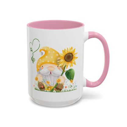 Mystical Gnome & Sunny Sunflower Mug - Your Garden's Secret Charm | Ceramic Coffee & Tea Cup (11oz/15oz)