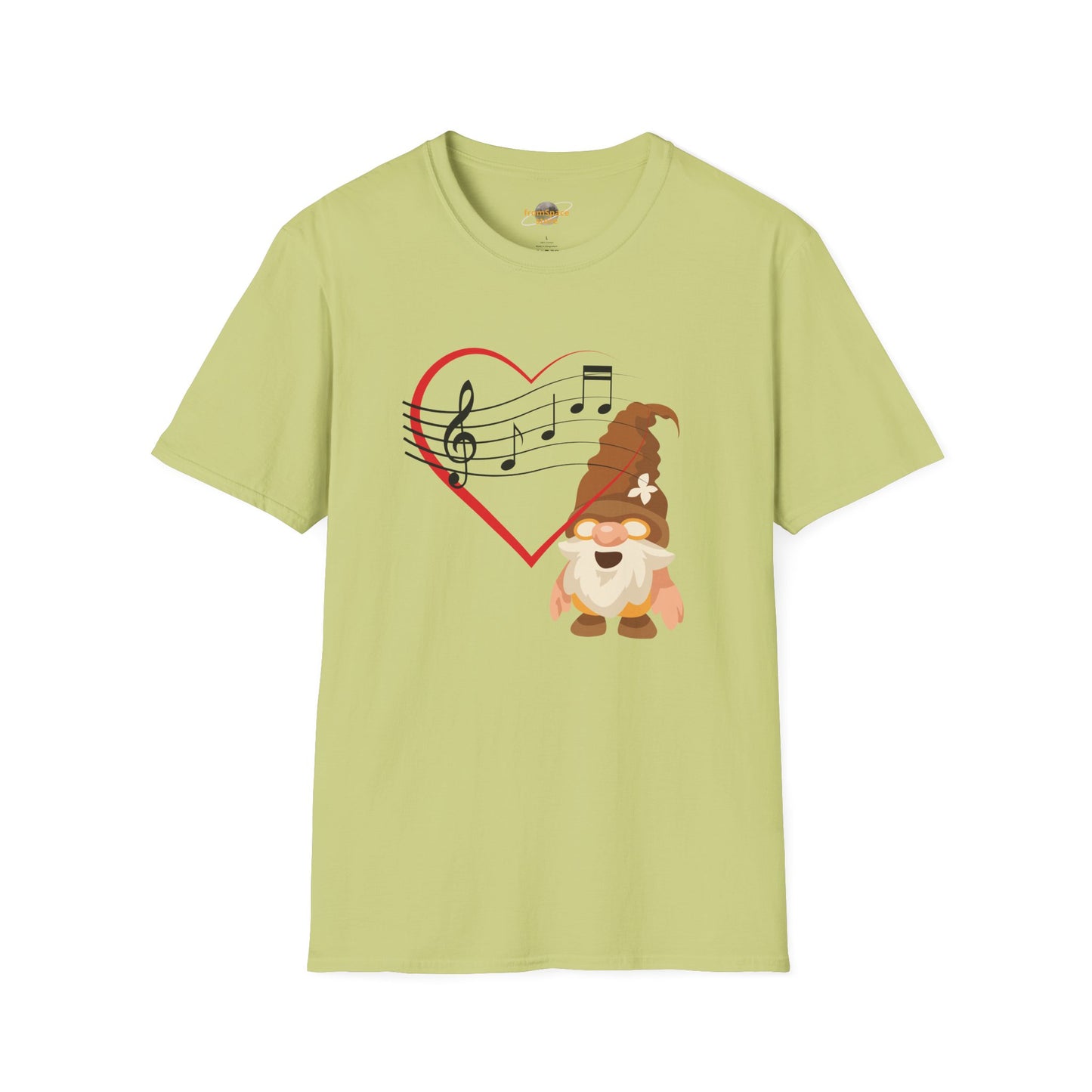 Heart of Music Gnome Unisex T-Shirt: Melodies & Magic