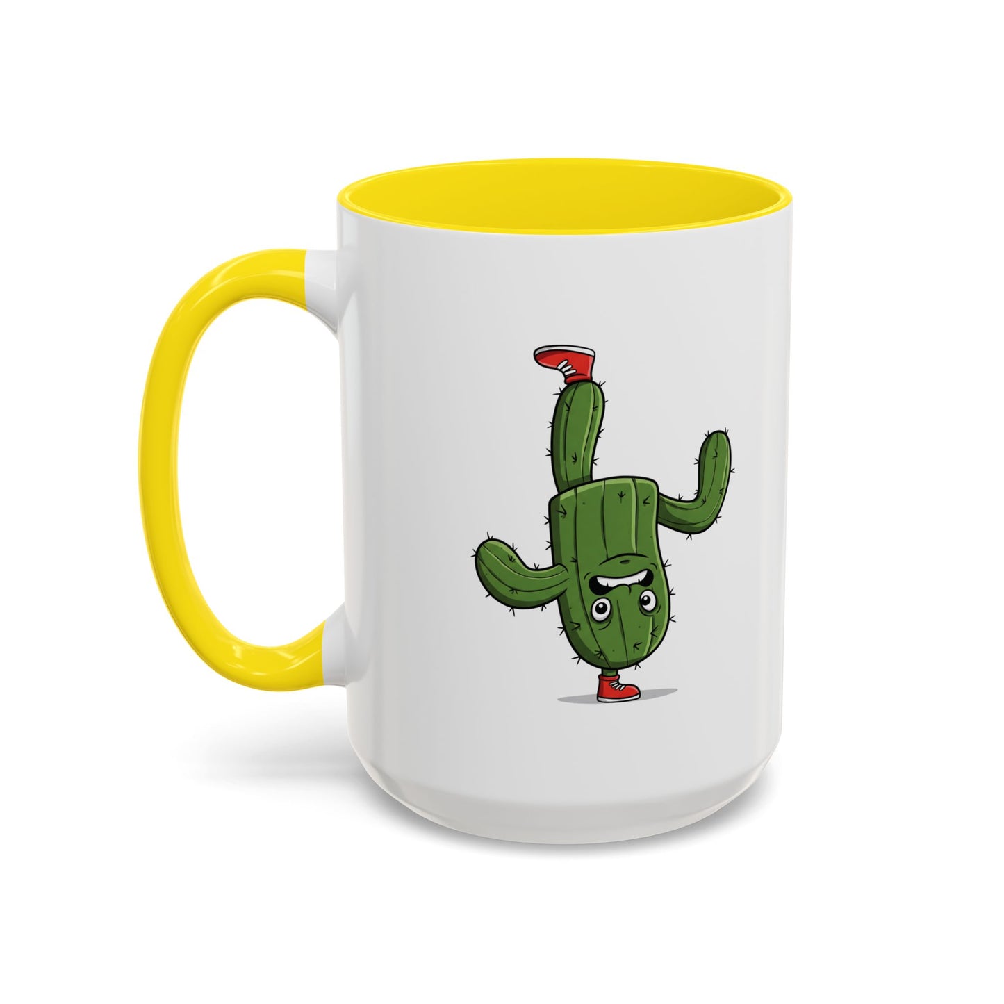 Cactus Mania Upside Down Cactus Mug - Unique & Fun Ceramic Cup for All Ages