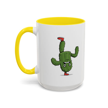 Cactus Mania Upside Down Cactus Mug - Unique & Fun Ceramic Cup for All Ages