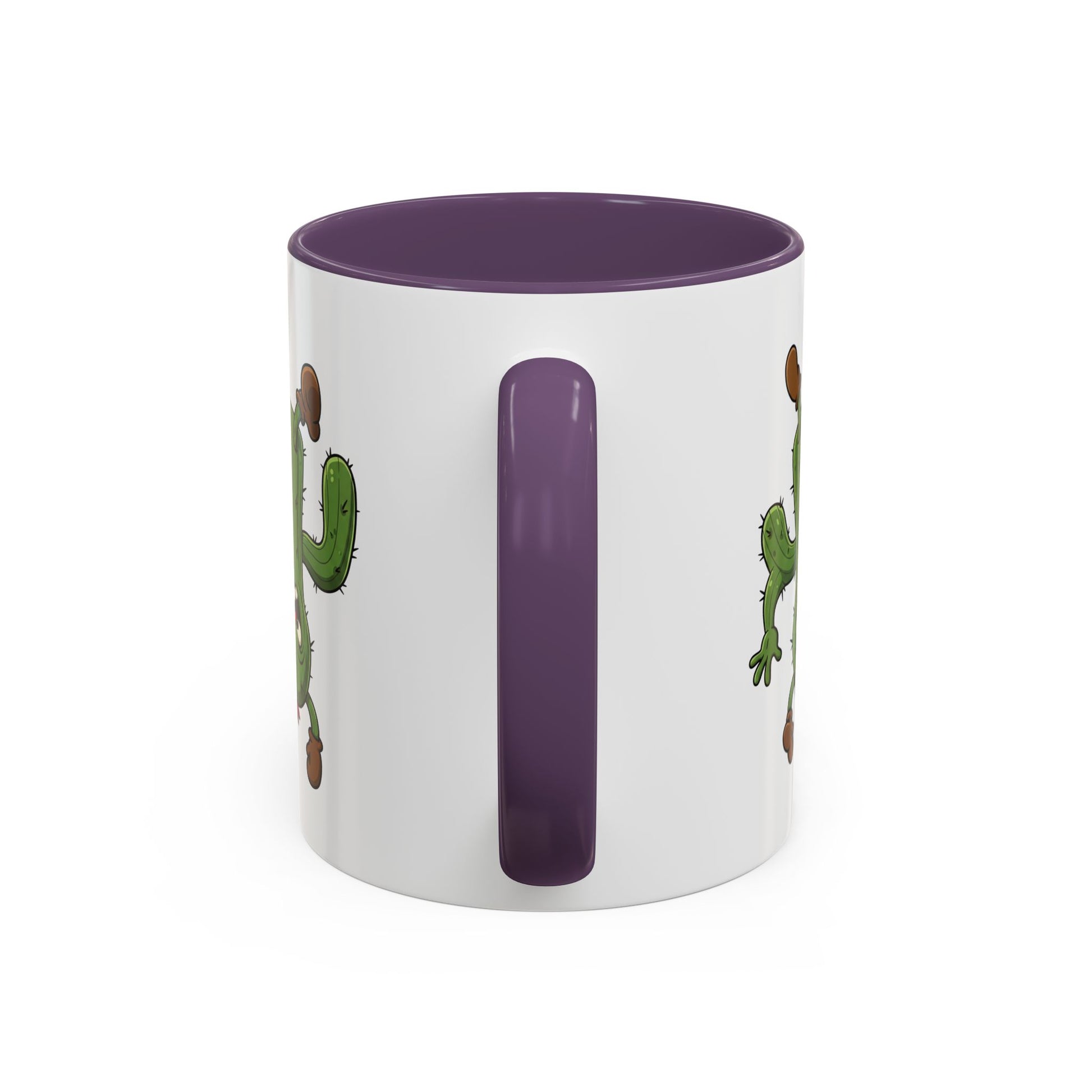 Cactus Mania Shocked Cactus Mug - Upside Down Fun Ceramic Cup